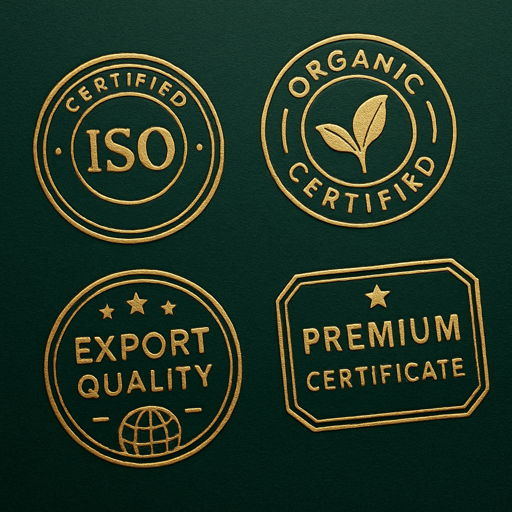 Quality certifications and standards